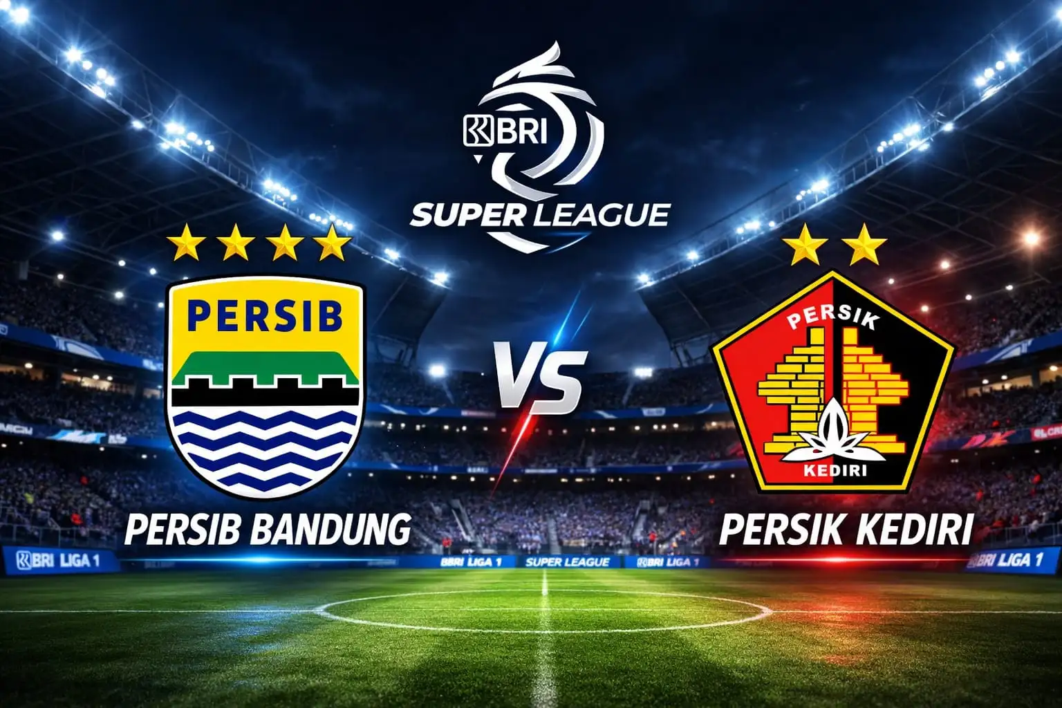 Prediksi Persib vs Persik Kediri 9 Maret 2026: Maung Bandung Jaga Puncak