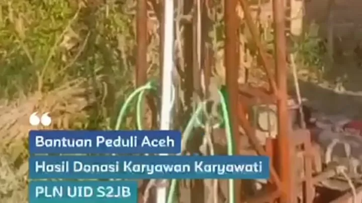 PLN UID S2JB Bangun Sumur Bor, Pulihkan Air Bersih Warga Aceh